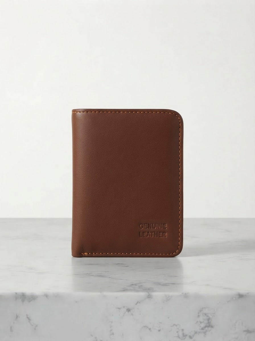 Unisex Soft Leather Snap Wallet